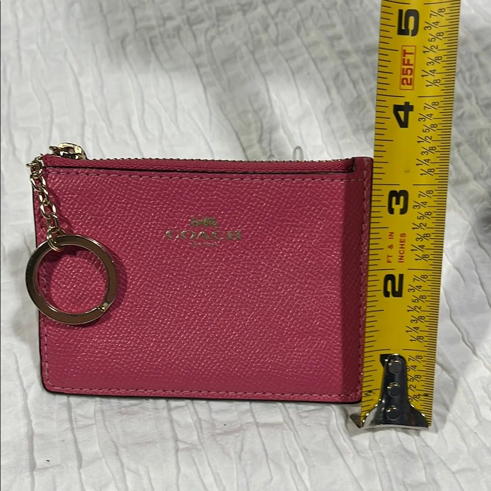 Coach‎ Pink Leather Key Pouch